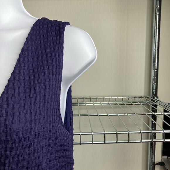 Anthropologie Rio Rao Navy Blue Tiered Dress Size‎ S Coquette Fairy Swiss Dot - Picture 8 of 10